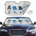 thumbnail image 2 of Haiem Snow Gnome for Winter Car Windshield Sun Shade - Blocks UV Rays Sun Visor Protector, Sunshade to Keep Your Vehicle Cool, Universal Fit SUV Van Sedan-Small, 2 of 7