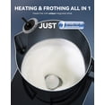 thumbnail image 4 of Jinsinto 550w electric milk frother, automatic milk frother, with stirrer new model hot and cold milk frothing, heated milk, hot chocolate silent operation, 4 of 5