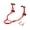 Red, variant on VEVOR Motorcycle Rear Wheel Stand, 850 LBS Load Capacity Heavy Duty Rear Wheel Stand with U + L Fork Swingarm Spool, Adjustabe Motorcycle Lift Jack Stand, for Suzuki Yamaha Honda Kawasaki, Red