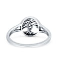 thumbnail image 3 of Tree of Life Band Ring 925 Sterling Silver Size 4, 3 of 6