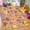 Pink castle, variant on ORGOWEL Kids Carpet Playmat Area Rug Car Mat Play Rug for Playroom Educational Car Mat Machine Washable Non-Slip Kids Rug for Bedroom, Living Room,59"x78.7",Green