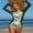 Green, variant on BeautyIn Women One Piece Round Neck Swimsuit Long Sleeve Monokini Bathing Suit