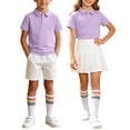 thumbnail image 1 of Odeerbi Niñas 3 Piezas Preppy Vestido Tenis Camisa de Golf y Falda Plisada Con Set de Uniforme de La Escuela de Las Medias, 1 of 9