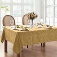 thumbnail image 1 of Elrene Home Fashions Caiden Elegance Mantel de tela damasco, 60 x 120 pulgadas, oblongo/rectangular, dorado, 1 of 1