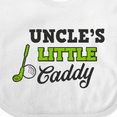 thumbnail image 4 of Inktastic Uncles Little Caddy with Golf Club and Ball Boys or Girls Baby Bib, 4 of 4