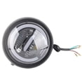 thumbnail image 2 of Phare avant de Moto 6.5 Po LED Vintage Ambre Lumière Blanche Modification Universel 1224V, 2 of 9