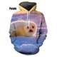thumbnail image 3 of Sudadera con capucha con estampado de foca 3D para hombre y mujer, divertida sudadera con capucha con estampado de foca oso, estilo Harajuku, 3 of 5