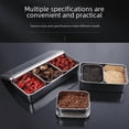 thumbnail image 4 of Caja de acero inoxidable 304 para condimentos, rectangular, comercial, con tapa, para muestras, para refrigerios y helados, 4 of 5