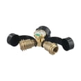 thumbnail image 3 of 1PCS Solid Brass Propane Propane Tank Y-Splitter Adapter) With Gauge 2Way LPG Adapter Outdoor Barbecue Spare Tool Durable, 3 of 6