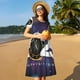 thumbnail image 4 of Balery 2025 Happy New Year 4 Vestidos sueltos de manga corta para mujer, vestidos de verano 2025, vestidos casuales de corte A con vuelo., 4 of 6