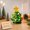 Green, variant on Mini Ceramic Christmas Tree Lights, Nostalgic Tree Ornaments with Gift Bags, Retro Vintage LED Prelit Lighted Decor with Glowing Star Hanging Hook Stand for Desktop Tabletop Holiday Centrepieces