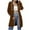 Brown, variant on Zipper Long Hoodies for Women, Oversized Jacket Coat with Pocket, Casual Fall Long Sleeve Sweatshirts