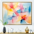 thumbnail image 2 of Designart "Pastel Geometric Ink Explosion Burst of Harmony III" Oversized Abstract Framed Wall Art - Modern Colorful Abstract Geometric Entryway Framed Wall Art, 2 of 7