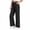 Black, variant on Fancifize Girls Chino Pants Straight Leg School Uniform Flat Front Pants Kids Preppy Look Trousers 5-15 Years