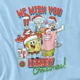 thumbnail image 2 of SpongeBob SquarePants Crabby Christmas Unisex Infant Snap Suit for Baby, Light Blue, X-Large, 2 of 3