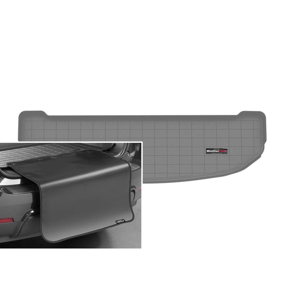 WeatherTech Cargo Trunk Liner with Bumper Protector compatible with Kia Sorento Plug-In Hybrid, Sorento, Sorento Hybrid - Behind 3rd Row w/ Bumper Protector, Grey