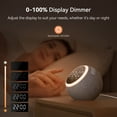 thumbnail image 6 of Dreamegg White Noise Sound Machine for Sleep, Sleep Machine with Alarm Clocks and Night Light for Bedrooms, Gray, 6 of 14
