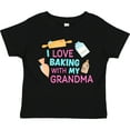 thumbnail image 3 of Inktastic I Love Baking with My Grandma Girls Toddler T-Shirt, 3 of 5