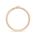 thumbnail image 2 of ANGARA Natural 0.04 Ct. Diamond Solitaire Promise Ring in 14K Rose Gold for Women (Ring Size: 6.5), 2 of 9