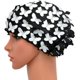thumbnail image 3 of Gorro de baño NQ Con cuentas cosidas antirruido blanco, 3 of 4