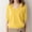 Yellow, variant on ZZwxWA 2025 Women's V Neck T-Shirt Sweaters Half Sleeve Solid Color Knitted Pullover Tops Fall Oversized T Shirts Clothes