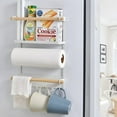 thumbnail image 4 of Magnetic Sticker Storage Refrigerator Shelf Kitchen Spice Paper Towel Cling Film Hanger, 4 of 6