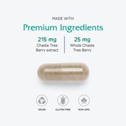 Vitanica Chaste Tree Berry, Vitex Extract Plus, Vegan, 60 Capsules