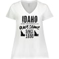 thumbnail image 3 of Inktastic Idaho Awesome Since 1890 Women's Plus Size V-Neck T-Shirt, 3 of 5