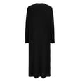 thumbnail image 6 of SwiftWear Women's Plus Size V-Neck Long Sleeve Solid Knit Dress Casual Elegant Office & Party Wear XL-5XL ​, 6 of 8