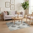 thumbnail image 3 of ODIKA Extra Large Tonal Gradient Negative Neutral Grey Pile Plush for Home Office, Gaming Room, Under Desk, Non-Slip Chair-Friendly, 3 of 7