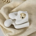 thumbnail image 3 of XIBUFE 2026 New Mini Couple Statue Tv Stand Decor Abstract Sculpture Knick Knacks Home Decor Couples Love Office Show Pieces White B, 3 of 7