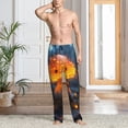 thumbnail image 2 of Fotbe Glowing Mushroom In Forest Pantalones de Pijama para Hombre, Pantalones de Dormir, Pantalones de Casa con Cintura Ajustable y Bolsillos-Small, 2 of 6