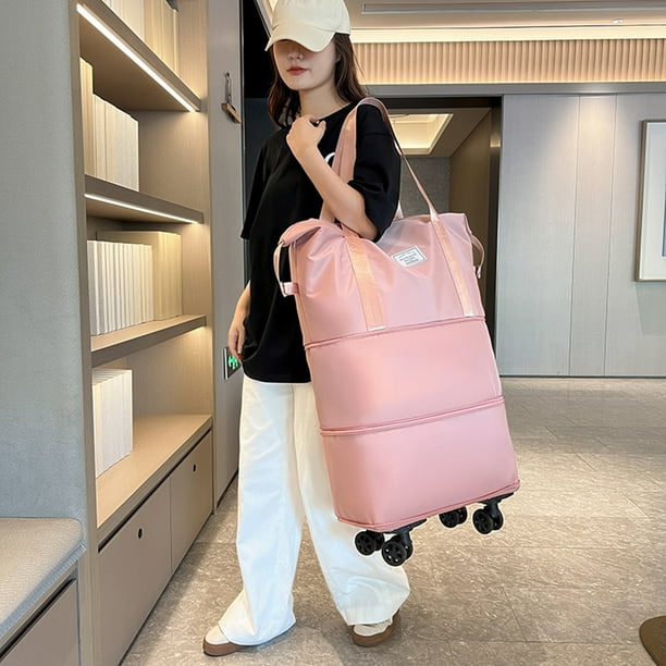 Bolsa de viaje de negocios Bolsas con ruedas para equipaje de gran capacidad Bolsa de viaje de negocios unisex Bodega Aurrera en linea