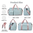 thumbnail image 3 of Bolsa de lona de gimnasio FIORETTO para mujer con compartimento para zapatos, 37 L, 3 of 7