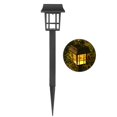 thumbnail image 1 of Warm light Camino solar llevó la luz al aire libre jardín lámpara impermeable césped linterna paisaje, 1 of 5