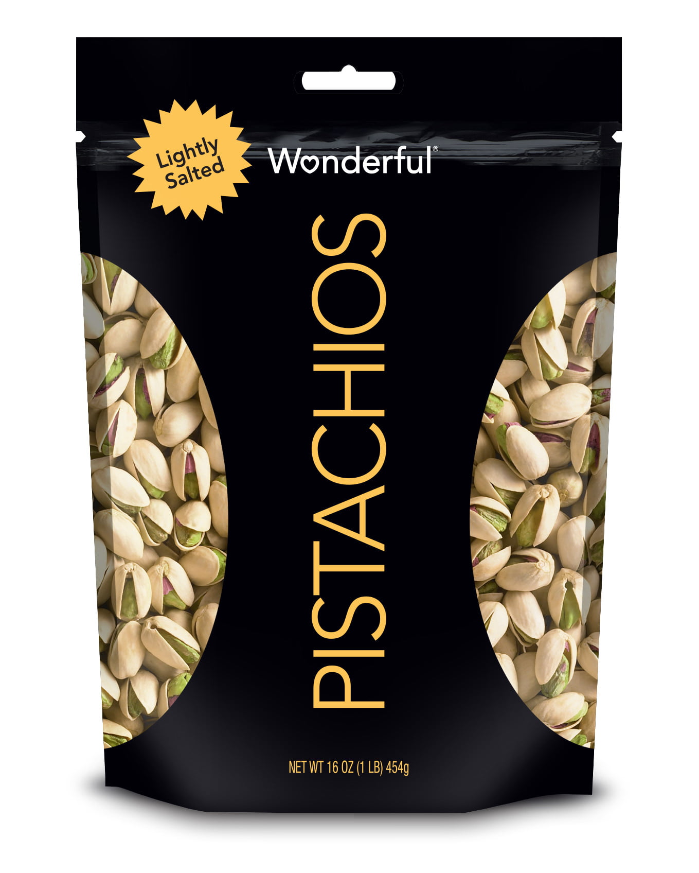 Wonderful Pistachios, Lightly Salted, 16 Oz - Walmart.com