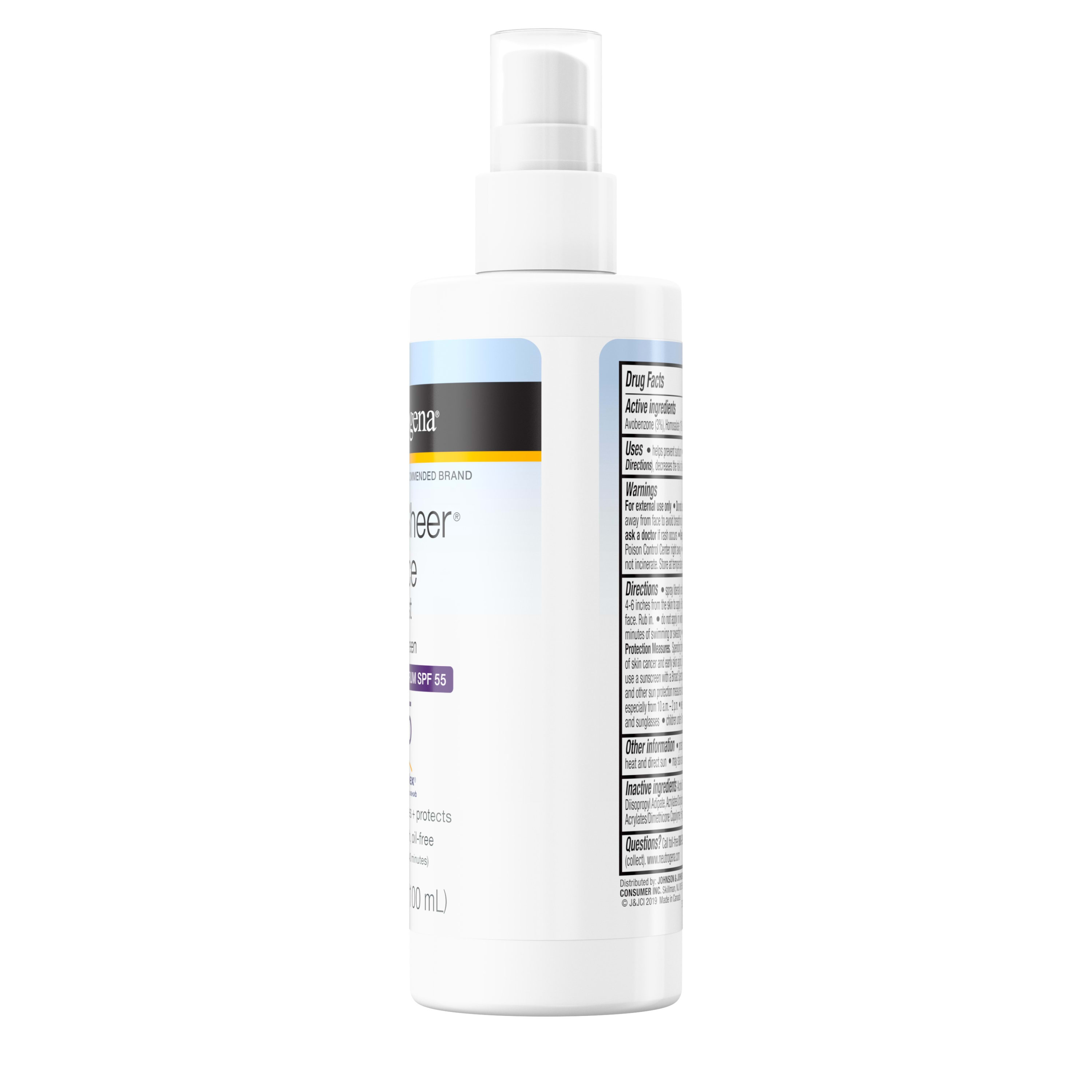 neutrogena sunscreen face mist