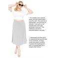thumbnail image 5 of Stretch Is Comfort Women's Midi A-Line Flowy Skirt | Adult Small- 5x, 5 of 6