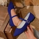 thumbnail image 2 of Zapatos Casuales para Mujeres de Moda Primavera Y Verano Versátil Tamaño Grande un Botón Punteado Dedo Del Pie Tacón Bajo Zapatos de Verano Casuales Elegantes para Mujeres, 2 of 9
