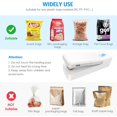 thumbnail image 3 of Mini Bag Sealer, 2PACK Rechargeable Heat Sealers, 2 in 1 Portable Sealer and Cutter, Heat Sealer for Plastic Bags, Food Storage, Mini Vacuum Sealers Machine with 2 USB Cable, 3 of 7