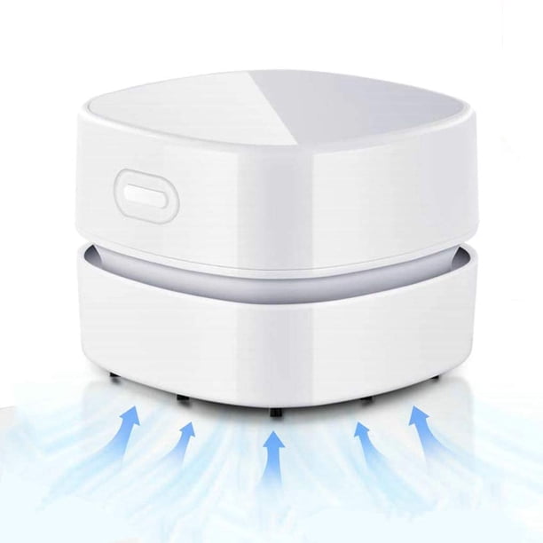 ZHAOCHENG Mini Aspirador De Mesa Inalámbrico, Recargable Por USB, Funcionamiento De 90 Minutos, Giratorio De 360°, Para Quitar Migas, Polvo Y Cenizas De La Mesa, El Escritorio Y El Teclado