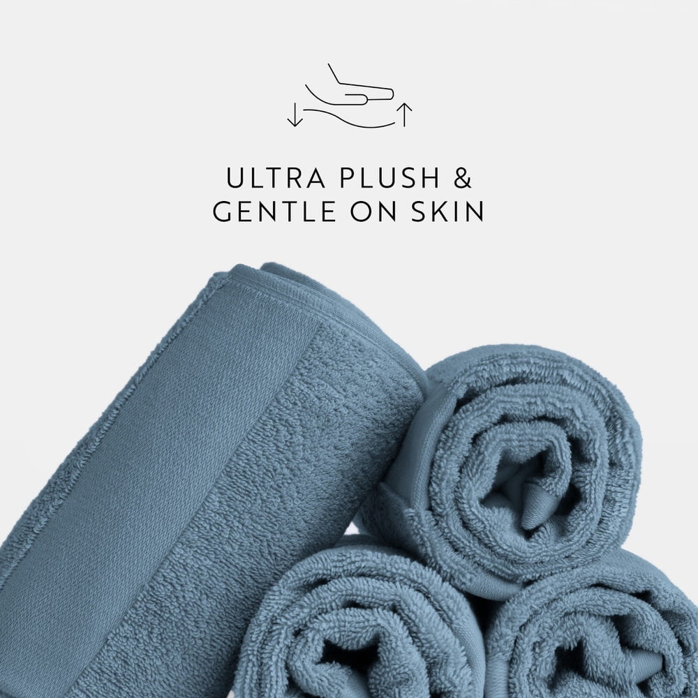 Noble Linens 4 pack Cotton Hand Towels