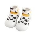 thumbnail image 3 of Unisex Baby Shoes First Shoes Kids Toddler Baby Boys Girls Solid Warm Knit Soft Sole Rubber Shoes Socks Slipper Stocking, 3 of 9
