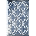 thumbnail image 2 of Safavieh Dip Dye Leighton Geometric Wool Area Rug, Navy/Ivory, 2' x 3', 2 of 11