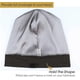 thumbnail image 3 of Satin Lined Dark Slap Gray Cap, 3 of 4