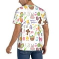 thumbnail image 2 of Rateoe Happy Easter1 Pattern Men’s Baseball Short Sleeve Polo Shirt, Midweight Men's Shirt Golf Shirt Polo Shirts Quick Dry Short-XX-Large, 2 of 7