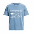 thumbnail image 3 of Ceisia Humorous Sperm Race Slogan Washed T-Shirt Men's Relaxed Fit Short Sleeve Casual Pullover Top Blue L Gifts, 3 of 4