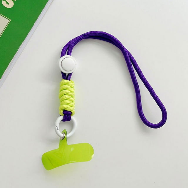Ruiboury Mobile Phone Lanyard Adjustable Reusable Neck Hanging Rope with Hook Microfiber Safety Straps Accessory Picnic Running Type 7