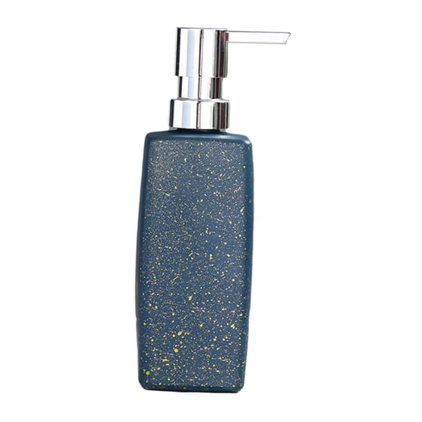 Dispensador de jabón manual de 350 ml vacío con bomba para encimera de lavandería doméstica Azul