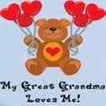 thumbnail image 2 of CafePress - My Great Grandma Loves Me! Infant Bodysuit - Baby Light Bodysuit, Size Newborn - 24 Months, 2 of 4
